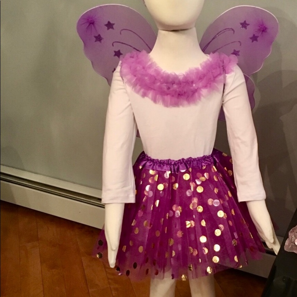 Girls Tutu and Wings Outfit